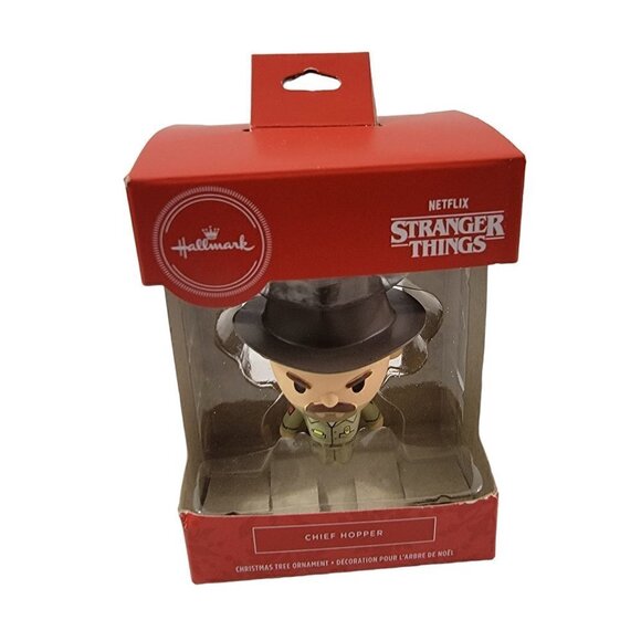 HALLMARK Netflix Stranger Things CHIEF HOPPER Christmas Holiday Ornament - NEW - Picture 10 of 13